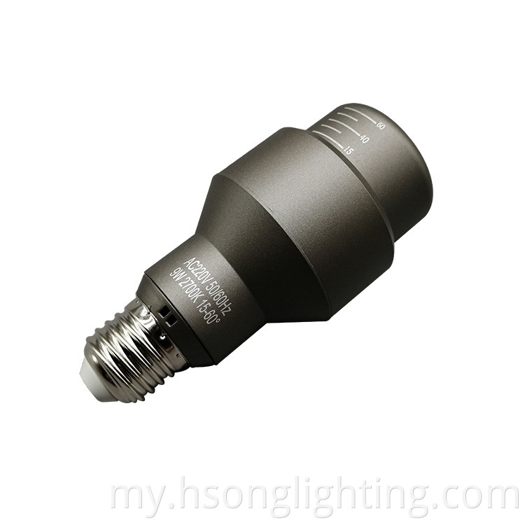 ဆန့်ကျင်သူ / အပြည့် / အပြည့် / zoomable Cri95 7W LED LED အရင်းအမြစ်